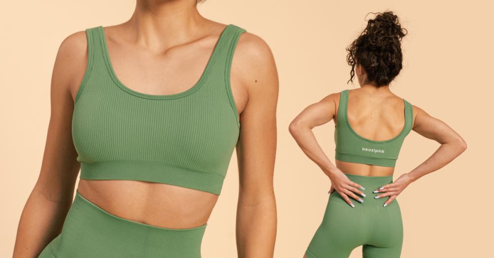 Hyper Sports Bralette Olivine - BeastPink