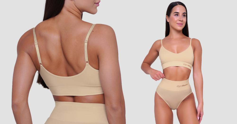 Triangle Bralette Nude - GymBeam	