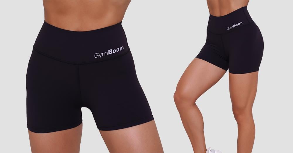Damskie spodenki BEAT Shorts Black - GymBeam