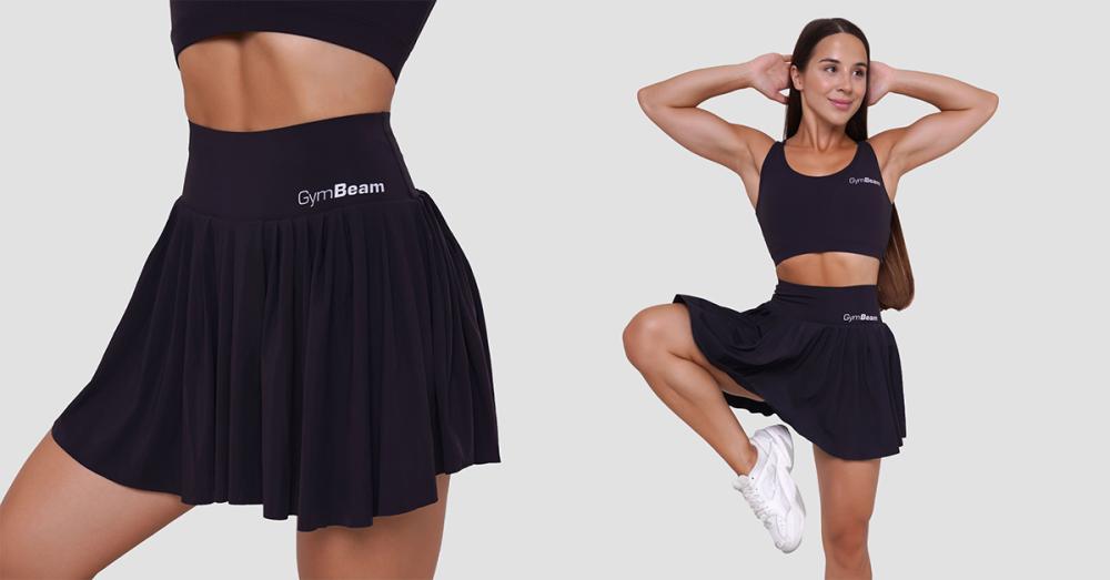 Damskie spodenki BEAT Skort Black - GymBeam