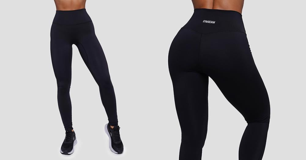 Damskie legginsy FIT Black - GymBeam