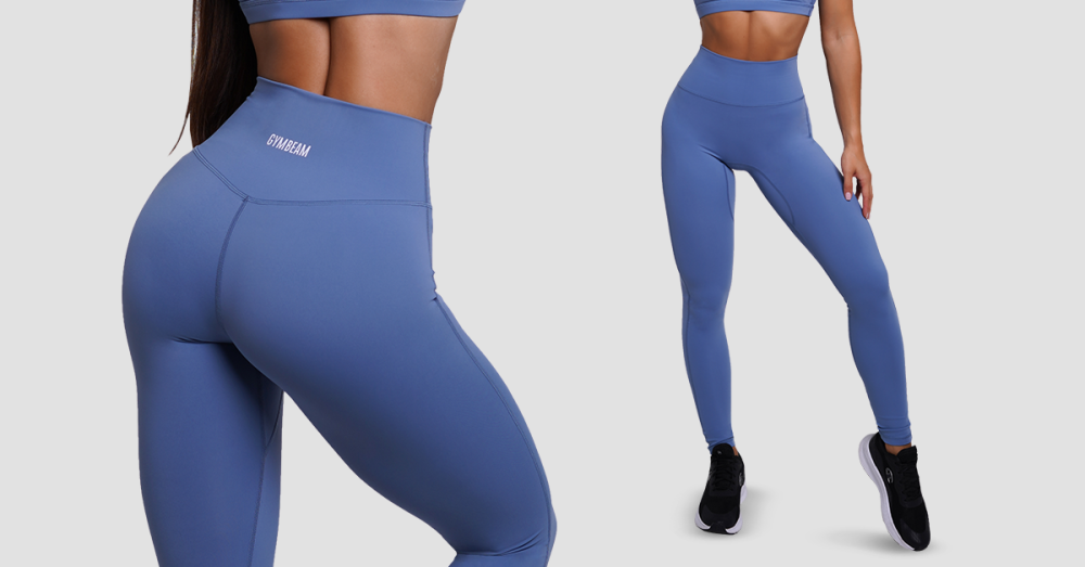 FIT Leggings Steel Blue - GymBeam