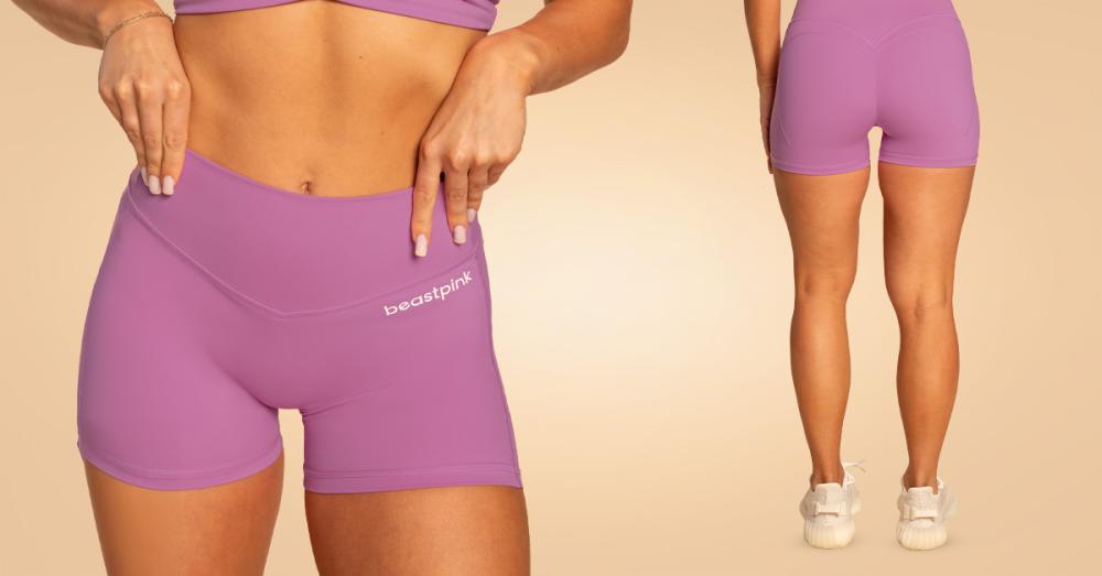 Damskie szorty Grace Purple Shorts - BeastPink