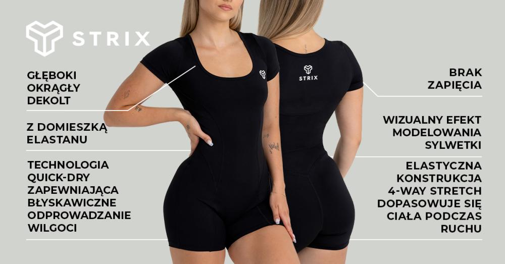 Kombinezon damski czarny - STRIX