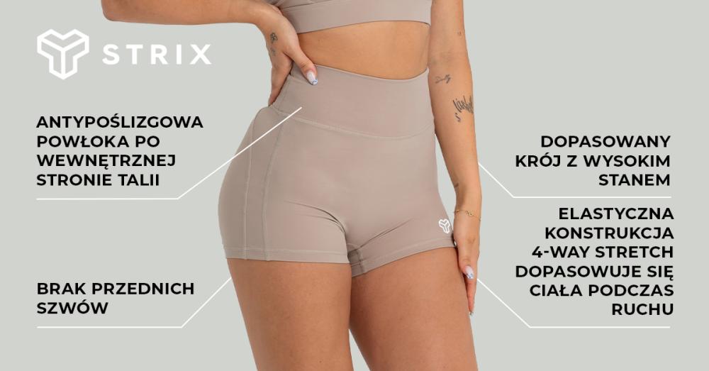 Szorty damskie Taupe - STRIX
