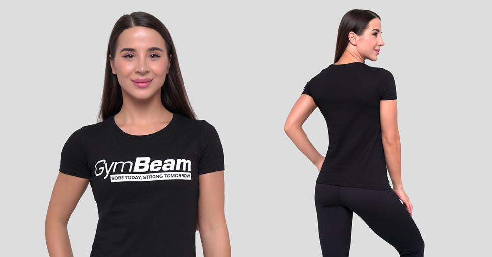 Women's Strong Tomorrow Black T-shirt - GymBeam