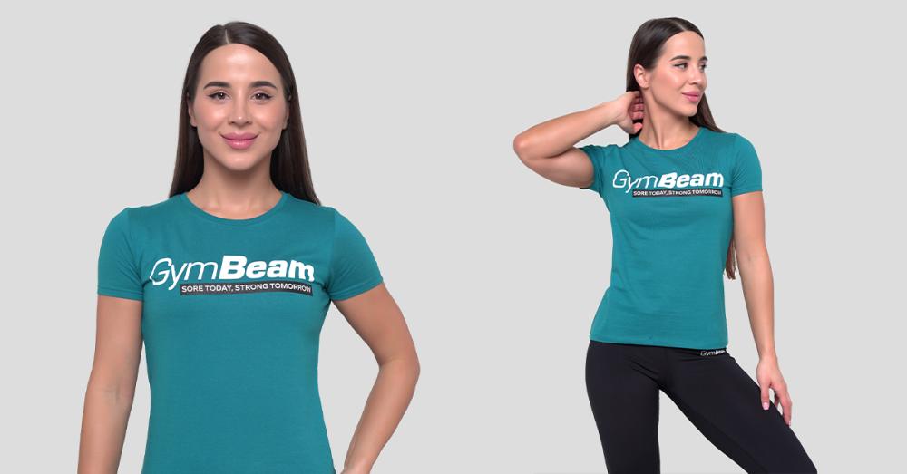 Damska koszulka Strong Tomorrow Blue - GymBeam