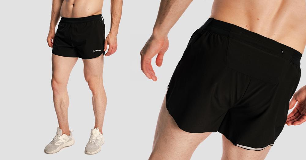 Men's Pulse X Black Running Shorts - GymBeam
