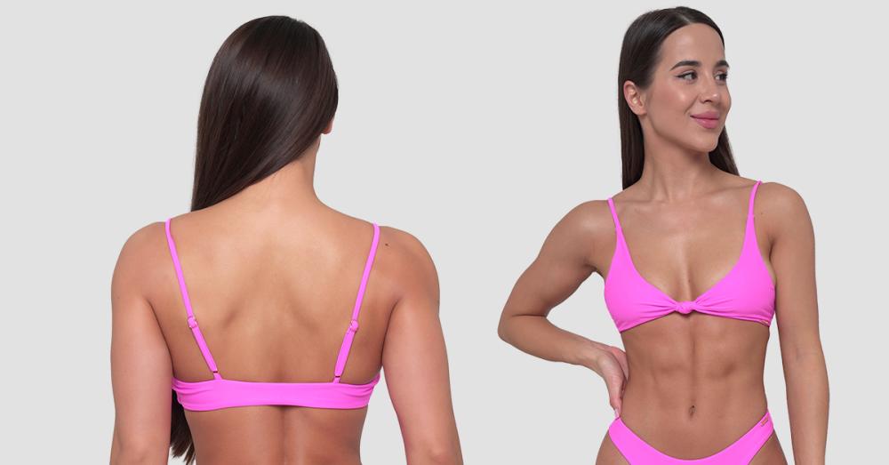 CURACAO Pink Swimsuit Top - GymBeam