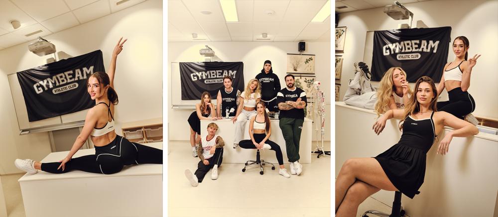 Women‘s Varsity Leggings Black - GymBeam