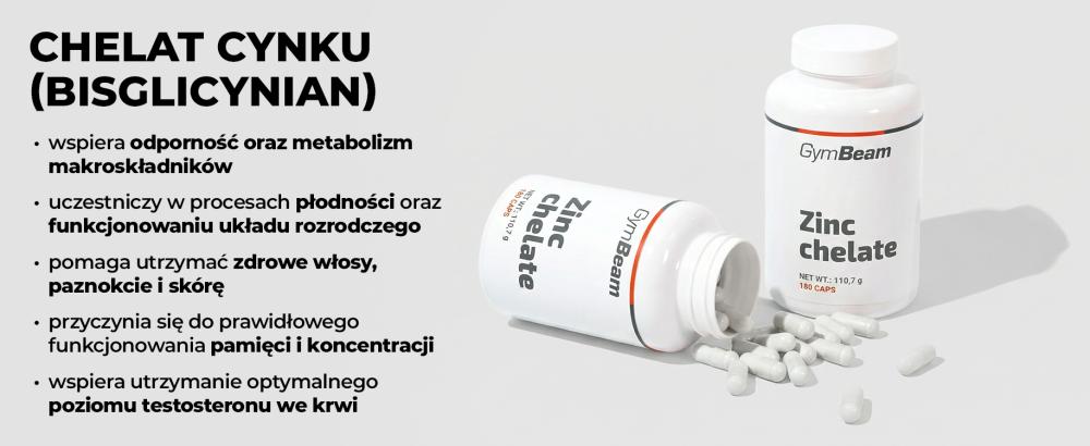 Účinky Zinku chelátu (bisglycinát) - GymBeam