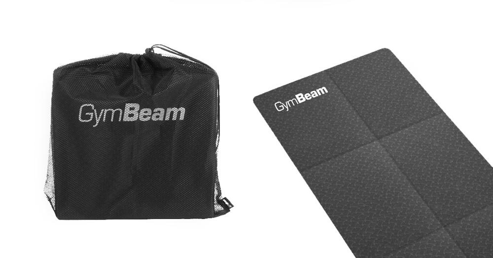 Składana mata Yoga Mat Black - GymBeam