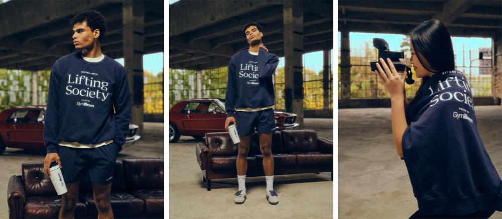 Mikina Lifting Society Sweatshirt Nightfall - GymBeam