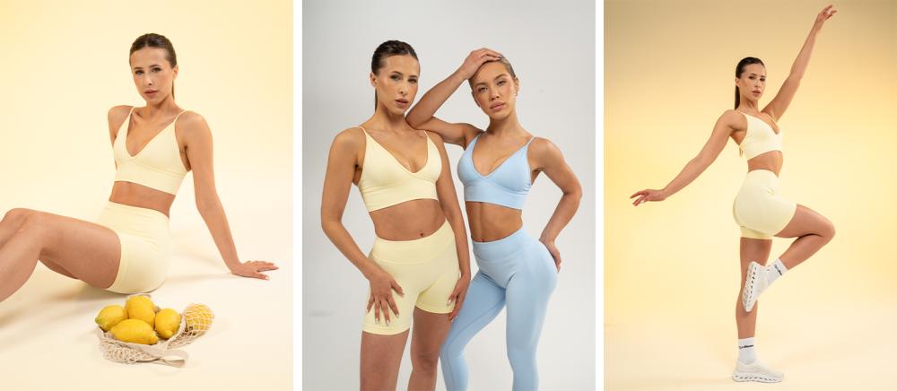 Luma Sports Bra Butter Yellow - GymBeam