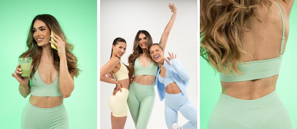 Luma Sports Bra Pistachio - GymBeam