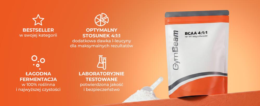 Key benefits of branched chain amino acids BCAA 4:1:1 Instant - GymBeam