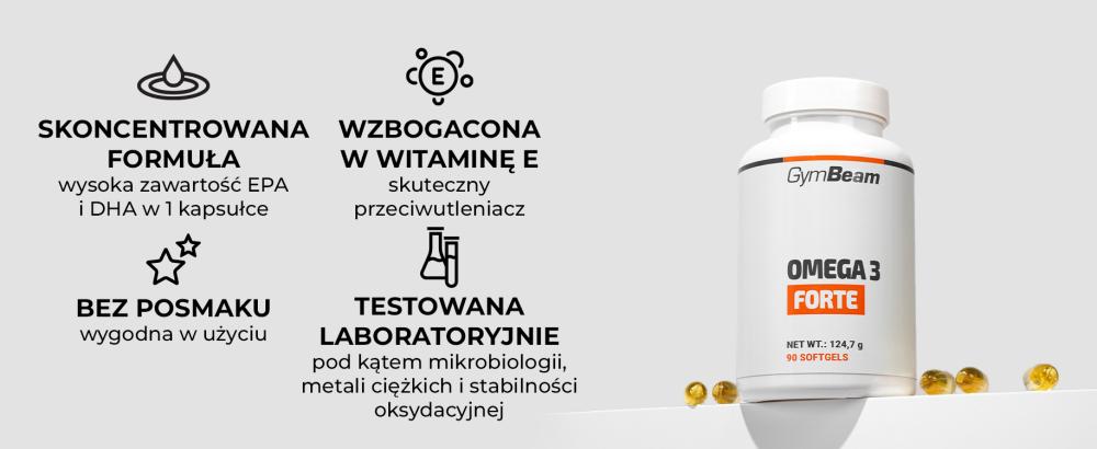 Benefits and features of Omega 3 Forte - GymBeam