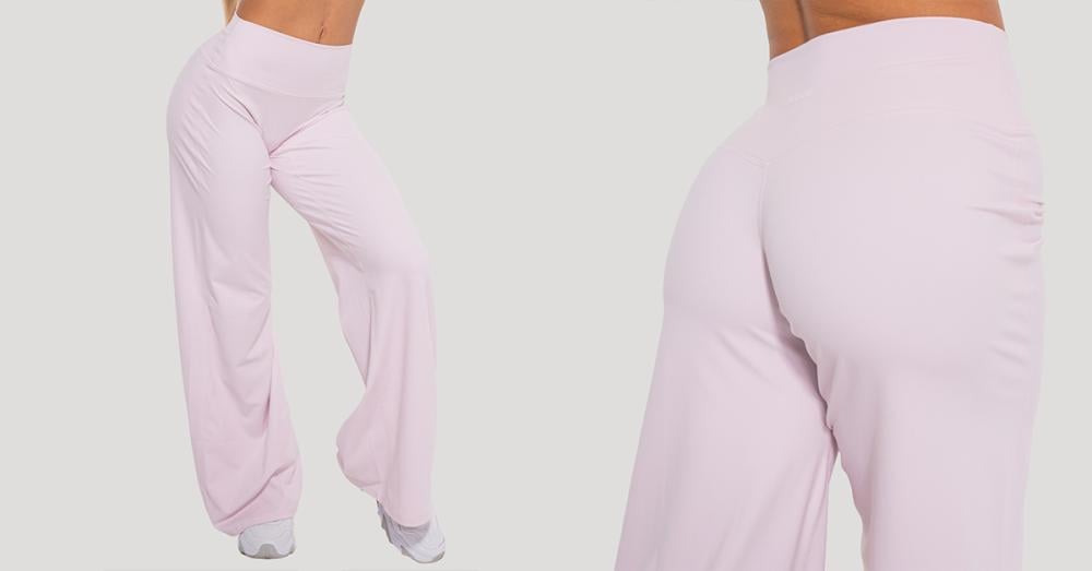 Spodnie damskie Women‘s Flow Straight Pants w kolorze blush - GymBeam