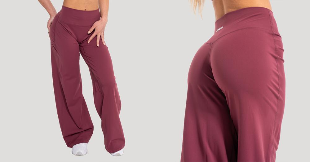 Women‘s Flow Straight Pants Blush - GymBeam