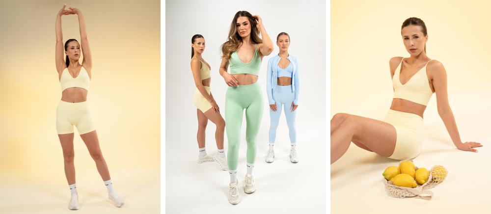 Dámske šortky Luma Butter Yellow - GymBeam