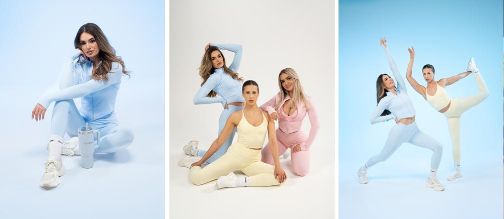 Women‘s Luma Sports Top Baby Blue - GymBeam