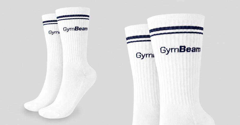Crew Socks White - GymBeam