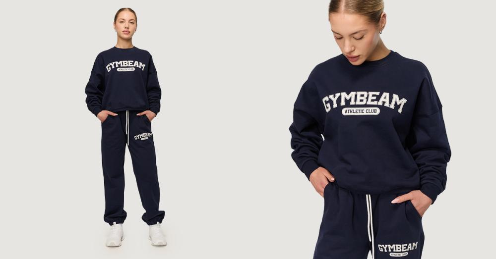 Women’s Varsity Sweatshirt Blue - GymBeam