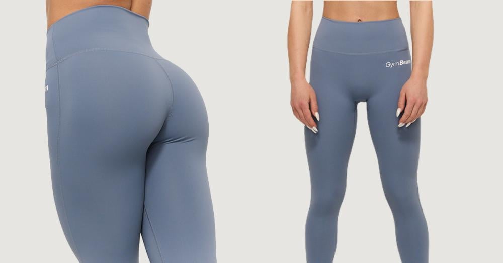 Women‘s Essence Leggings Denim Blue - GymBeam