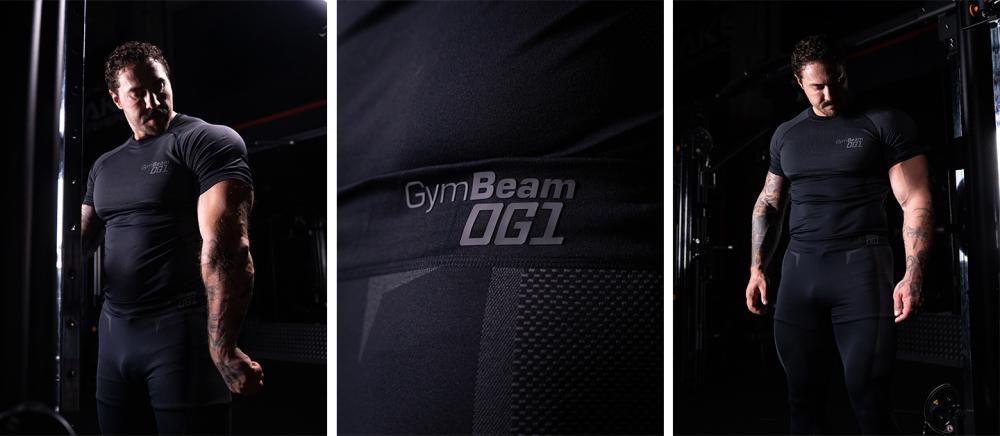 OG1 Seamless Leggings Black/Grey - GymBeam
