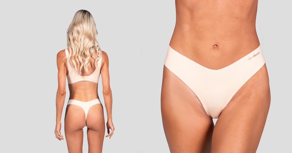 Seamless Panties Comfy 3Pack Beige - GymBeam
