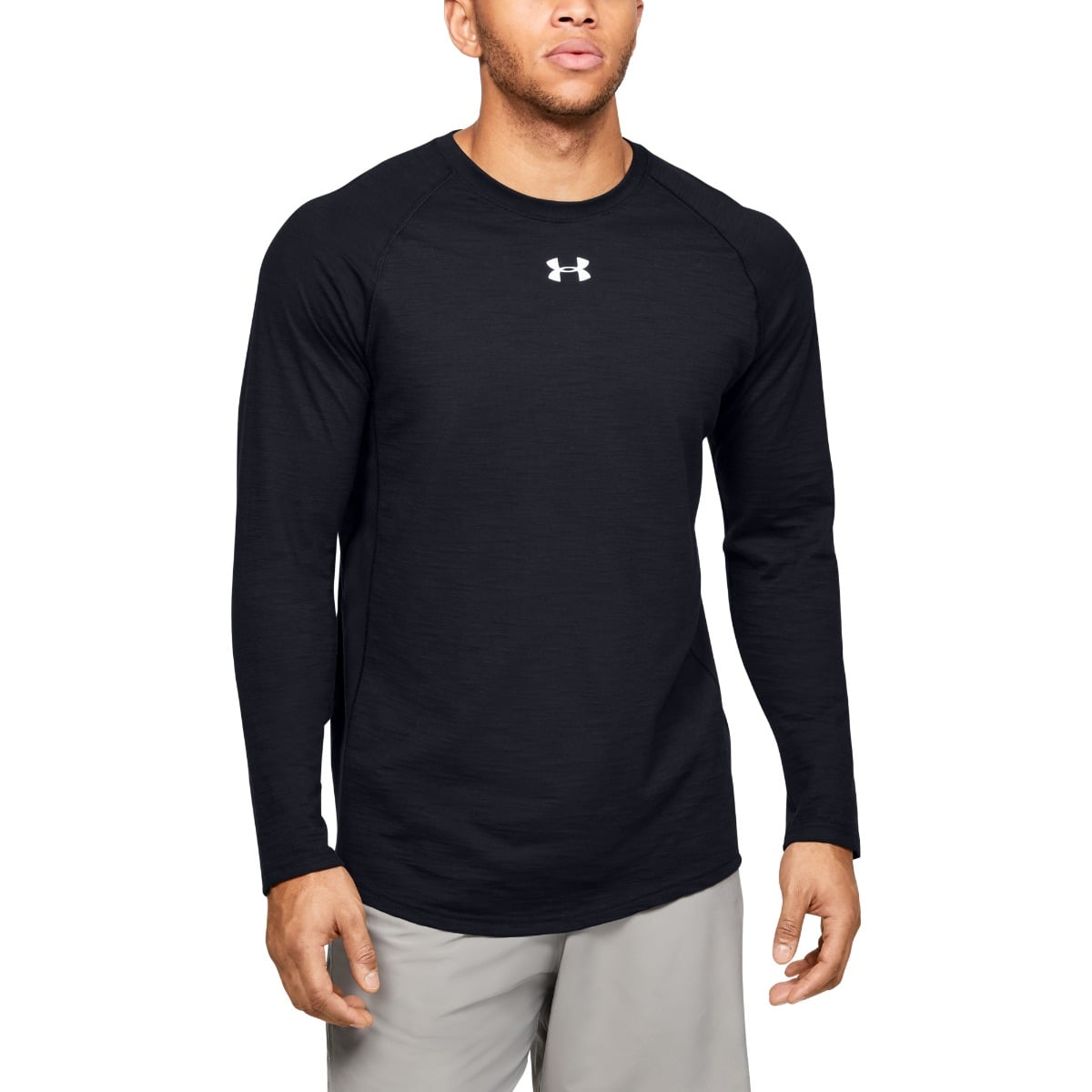 Koszulka Long Sleeve Charged Cotton Black - Under Armour