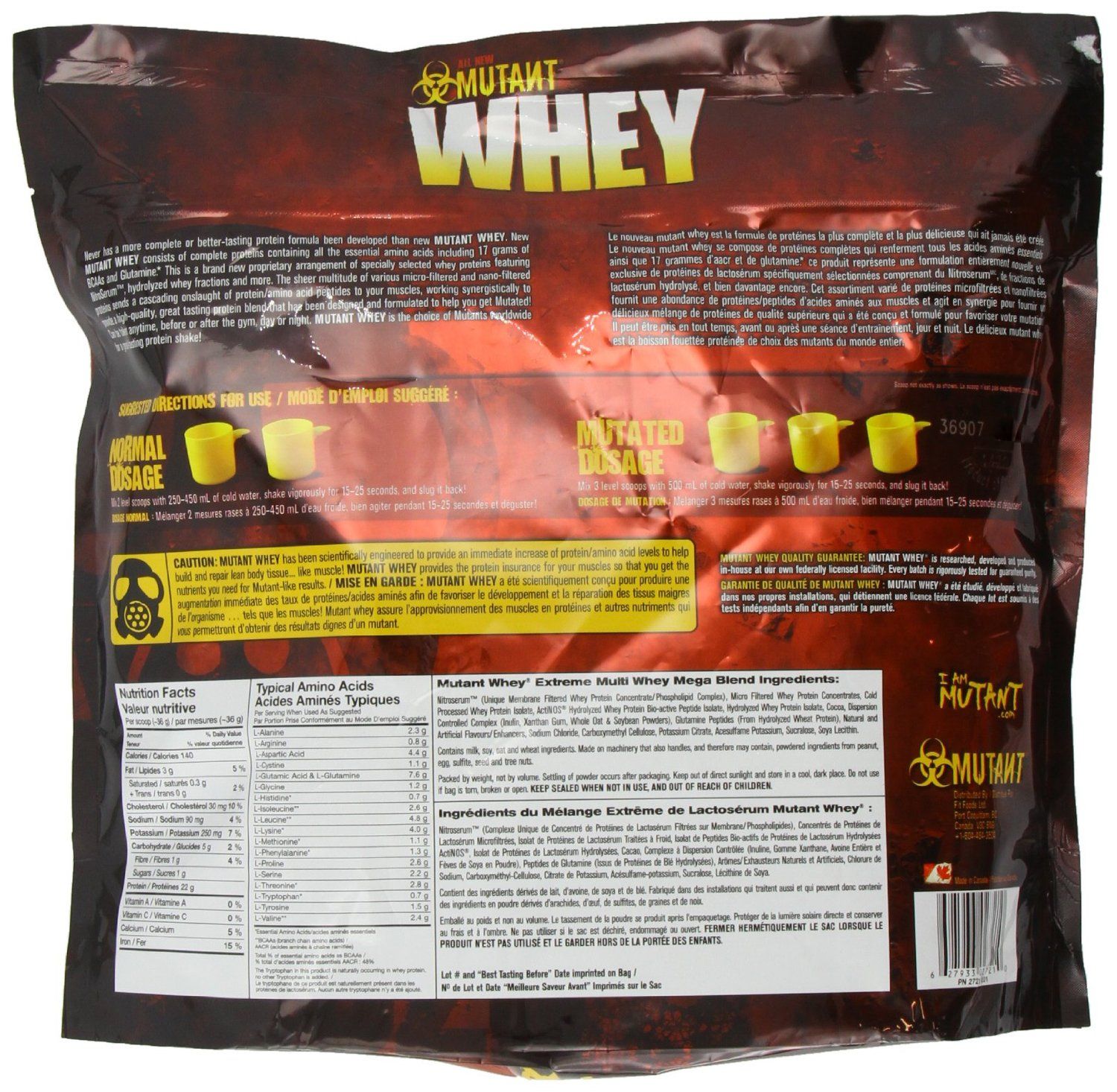 PVL Białko Mutant Whey - Smak: Truskawki śmietana | Waga: 2,27 g | Opakowanie: 2270 g · záber 12