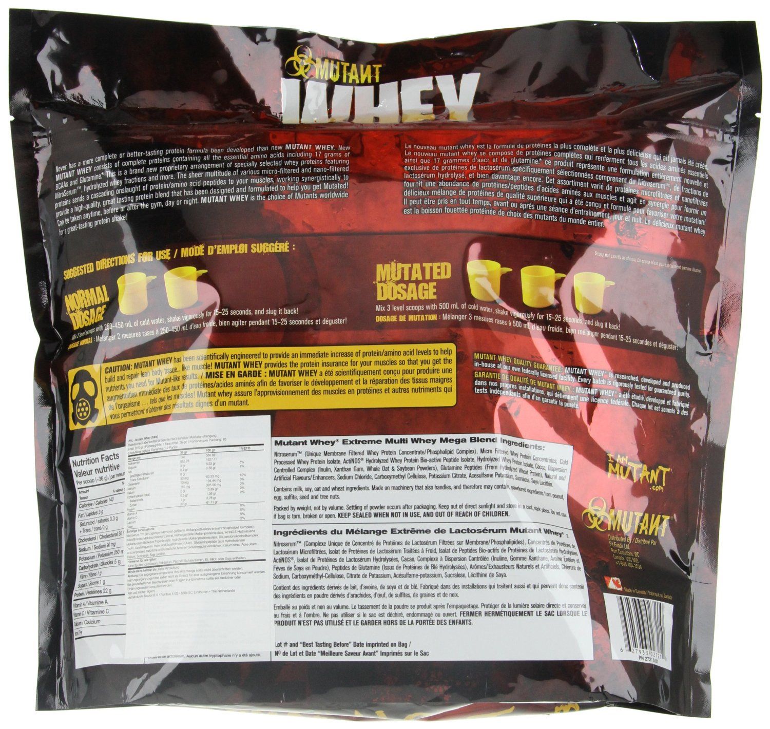 PVL Białko Mutant Whey - Smak: Truskawki śmietana | Waga: 2,27 g | Opakowanie: 2270 g · záber 11