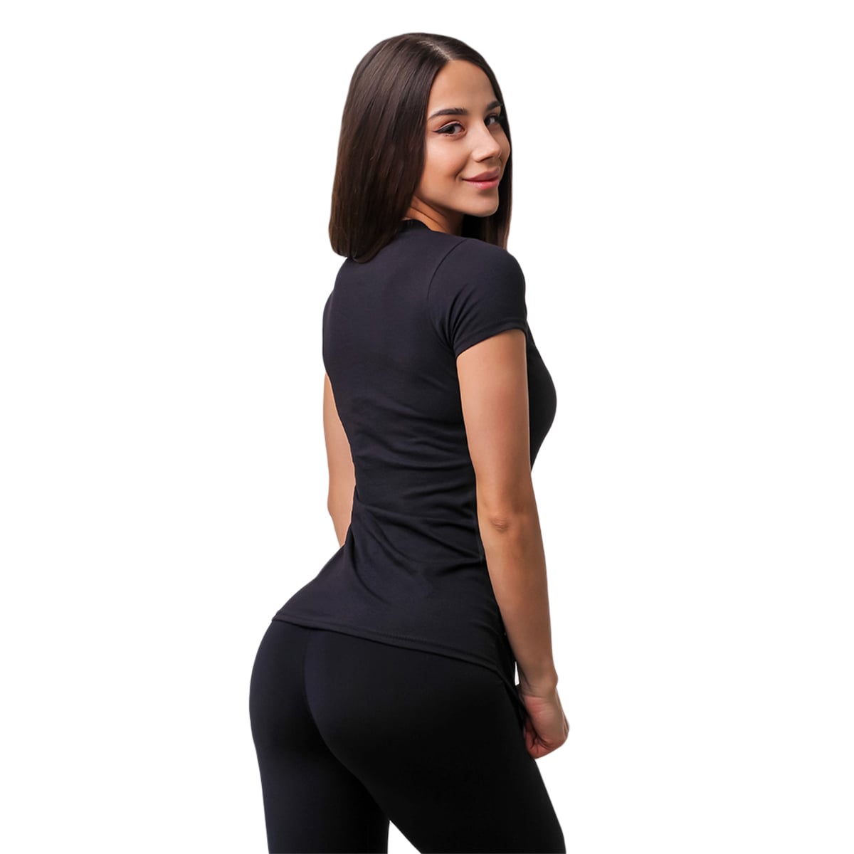 GymBeam Koszulka Basic Black - Rozmiar: XS | Kolor: Czarny | Waga: 0,11 g | Opakowanie: 72 · záber 6