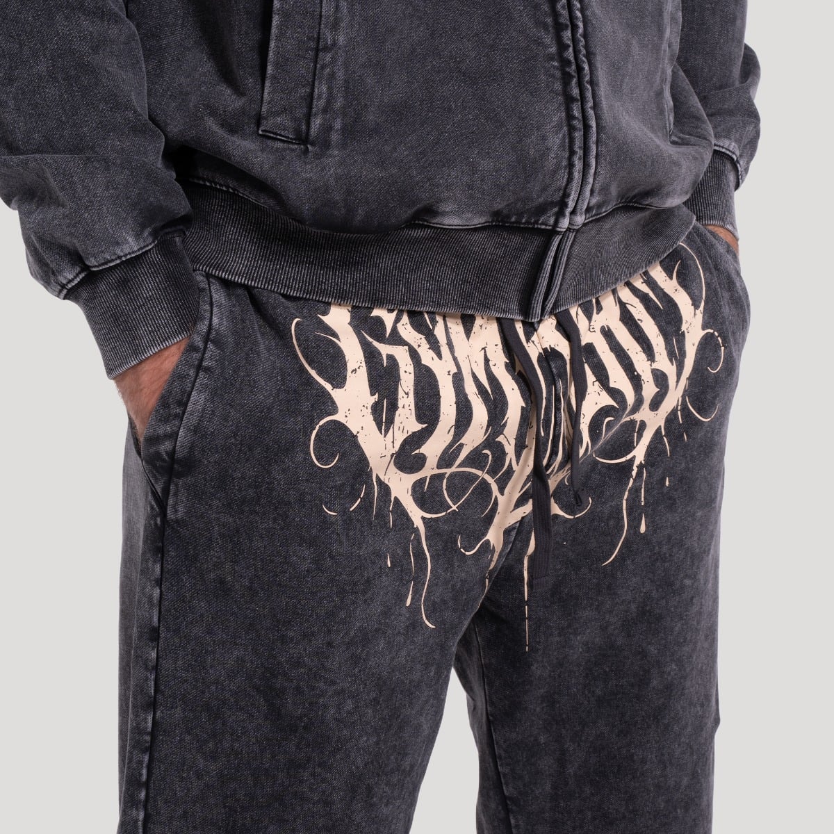 Spodnie dresowe Abyss Charcoal - GymBeam