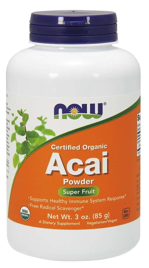 Organiczne jagody acai w proszku - NOW Foods