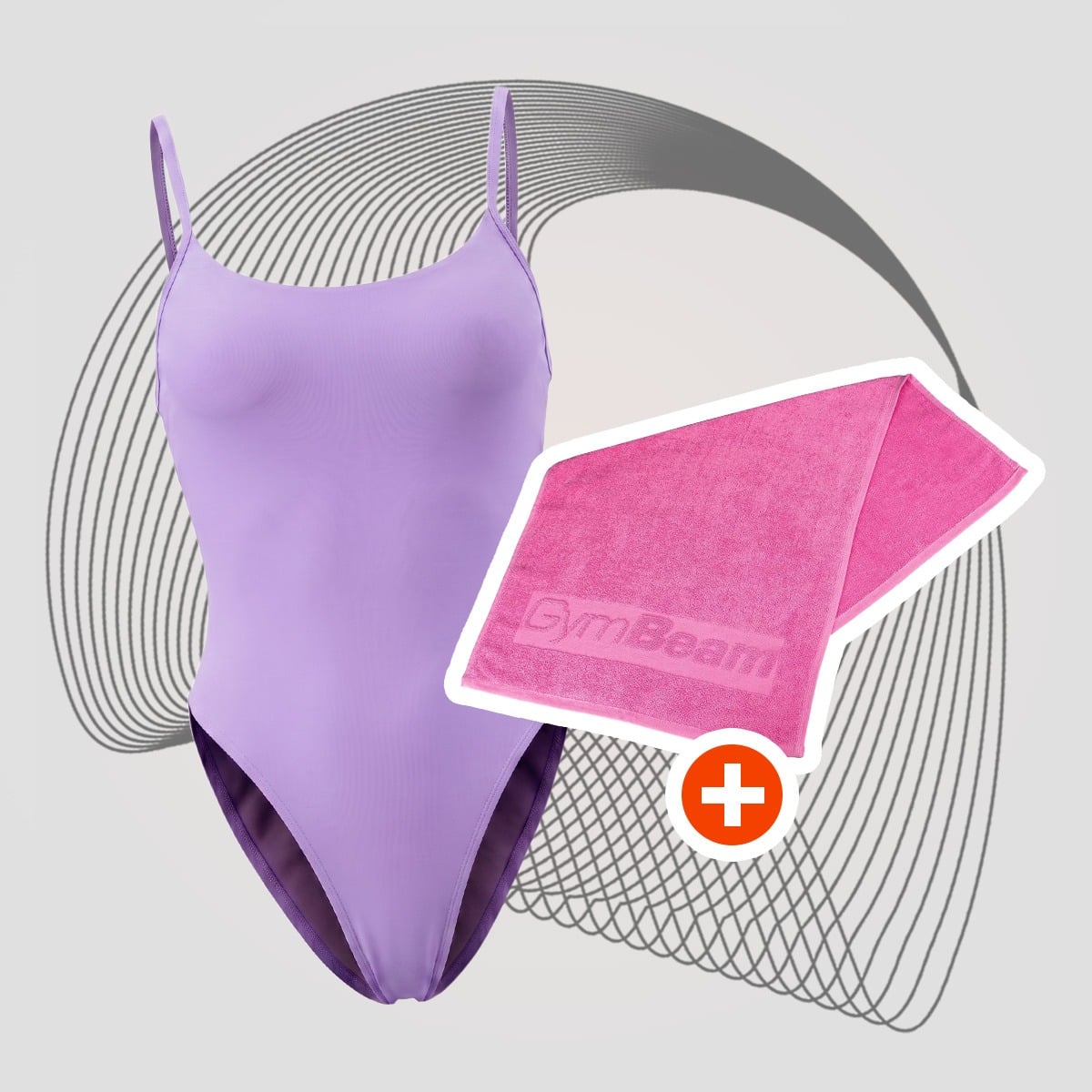 Strój kąpielowy ARUBA Lilac - GymBeam + PREZENT