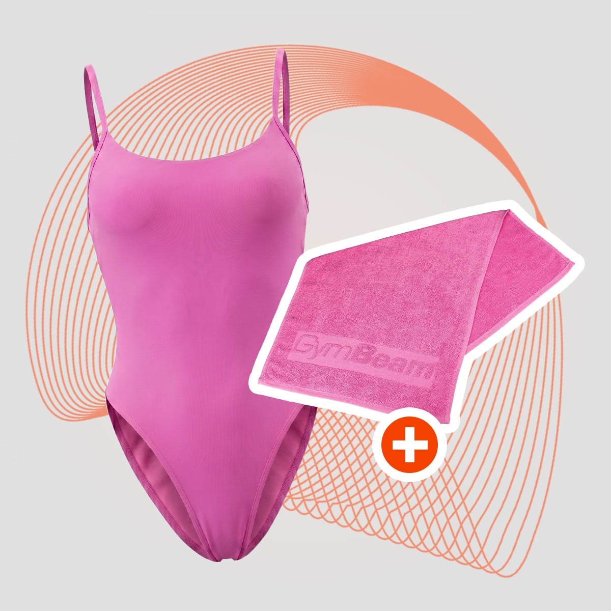 Strój kąpielowy ARUBA Pink - GymBeam + PREZENT