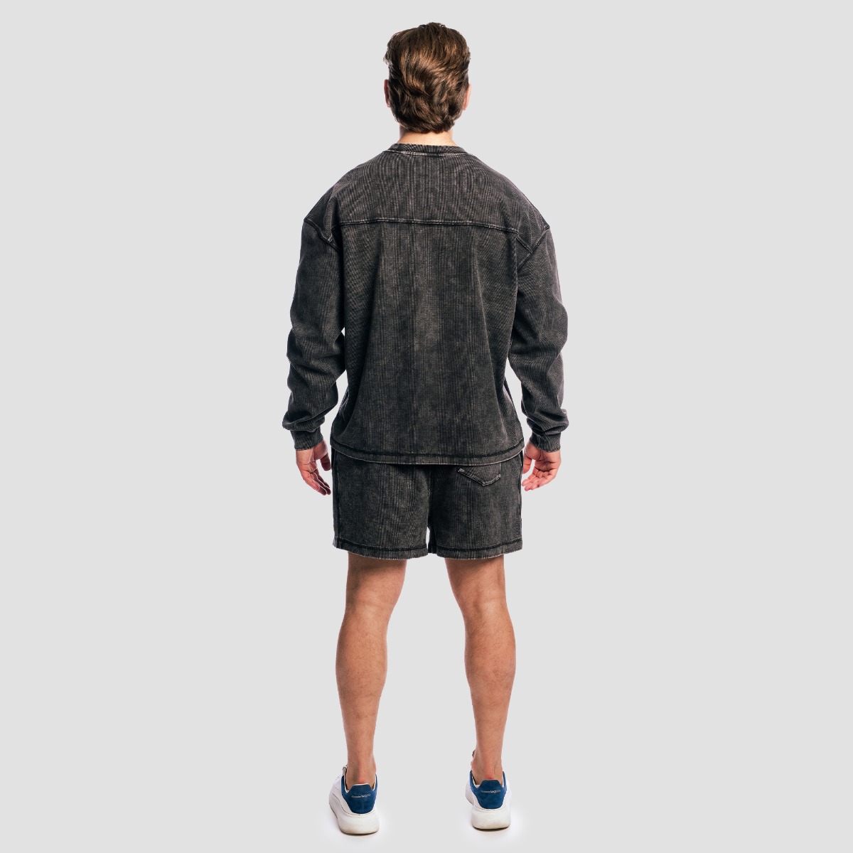 GymBeam Aura Jumper Washed Black - Rozmiar: S | Kolor: Czarny | Waga: 0,61 g | Opakowanie: 28 · záber 6