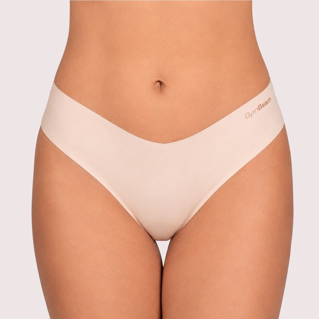 Figi bezszwowe Comfy 3Pak Beige - GymBeam