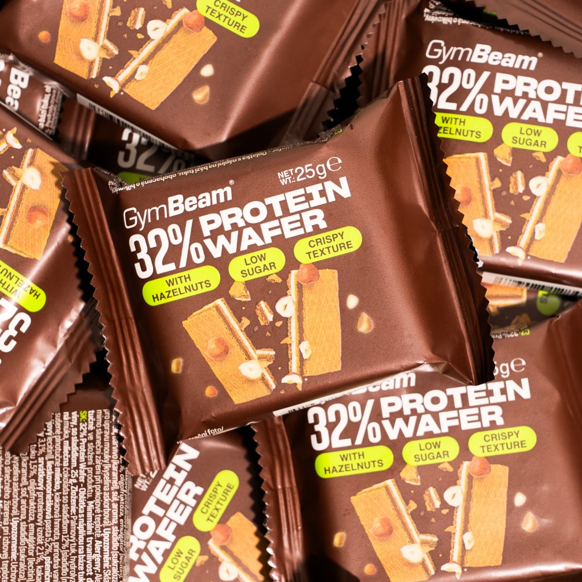 GymBeam 32% Protein Wafer - Waga: 0,025 g | Opakowanie: 25 g · záber 7