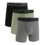 Męskie bokserki Perf Cotton 3in 3Pack Green - Under Armour S