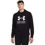 Męska bluza z kapturem Rival Terry Graphic Black - Under Armour XXL