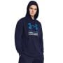 Męska bluza z kapturem Rival Terry Graphic Blue - Under Armour XXL