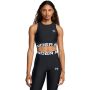 Damski Tank Top HeatGear Rib Black - Under Armour L