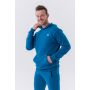 Męska bluza z kapturem Pouch Pocket Blue - NEBBIA XXL