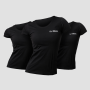 Damski T-Shirt Basic 3Pack Black - GymBeam XXL - 3pack