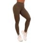 Damskie legginsy Mesh Panel Olive - GymBeam S