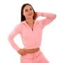 Damska bluza z kapturem na zamek TRN Pink - GymBeam S