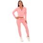 Damska bluza z kapturem na zamek TRN Pink - GymBeam S